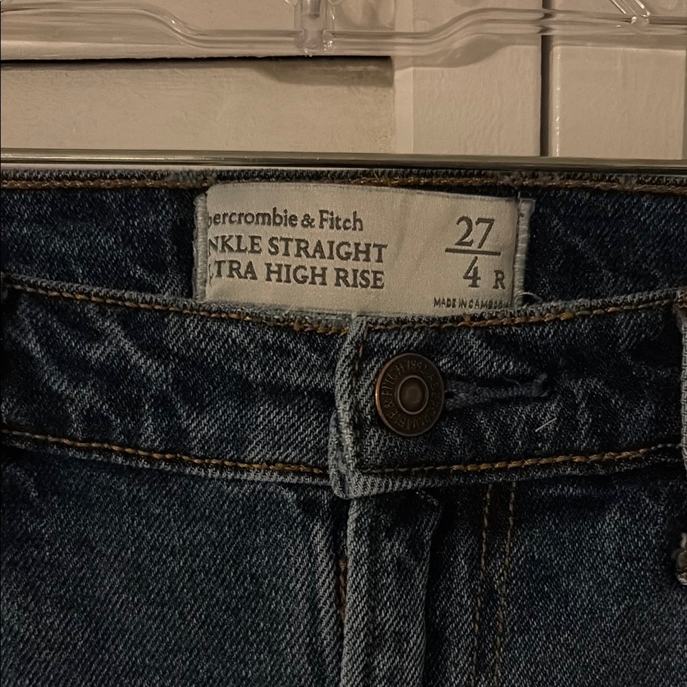 Abercrombie & Fitch Blue Straight Leg Jeans
